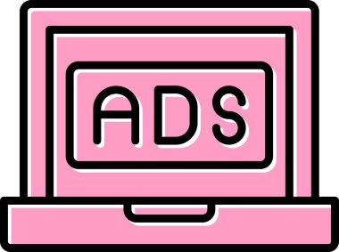 Basit tonlu soyut reklam vektörü grafiği