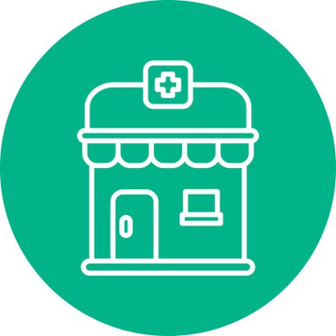 vector illustration of pharmacy icon