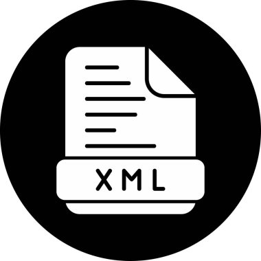 XML biçimi için dosya simgesi, web temaları için uygun.