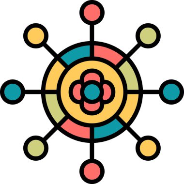 Puff web simgesi vektör illüstrasyonu