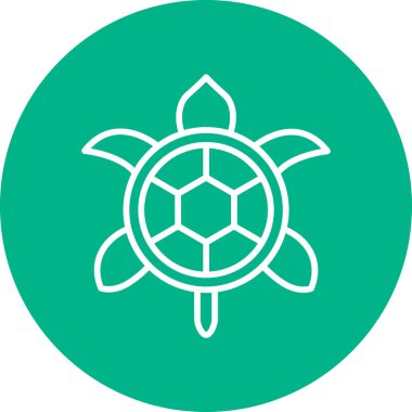 Kaplumbağa. Web simgesi basit illüstrasyon