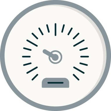 Speedometer web simgesi, vektör illüstrasyonu