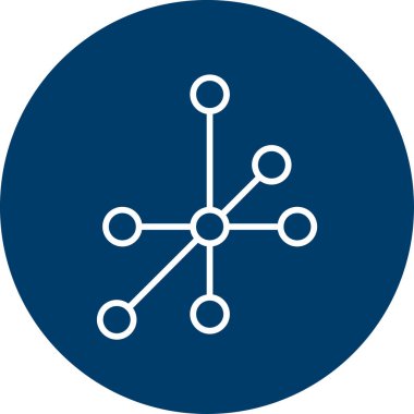 bağlantı ağ simgesi vektör illüstrasyonu