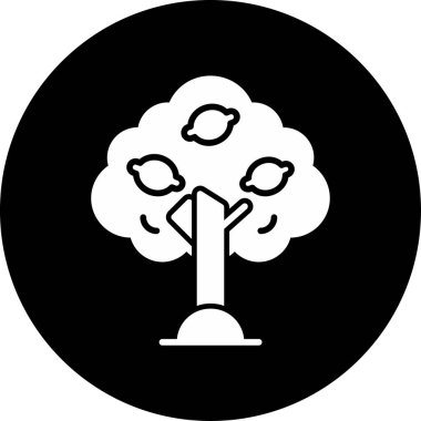 Bergamot web simgesi vektör illüstrasyonu