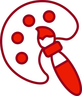 Web simgesi boyanıyor, vektör illüstrasyonu