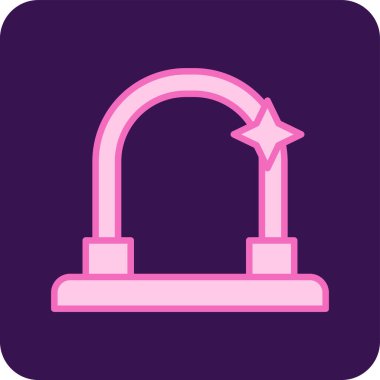 Ayna simgesinin basit doğrusal çizimi