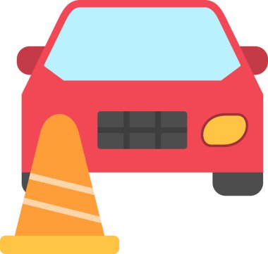 Trafik konisi, vektör çizimi