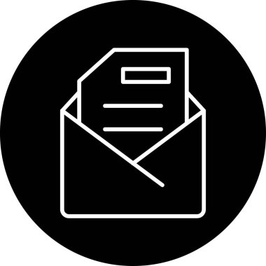 E-posta. Web simgesi basit illüstrasyon 