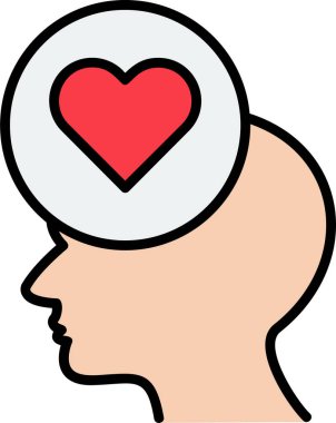 Empati simgesi, vektör illüstrasyon tasarımı