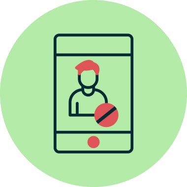 Bloke edilmiş web simgesi basit vektörü