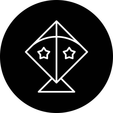 Uçurtma simgesi vektör çizimi