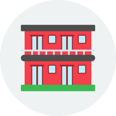 Motel simgesi ana hatlarıyla oluşturuluyor