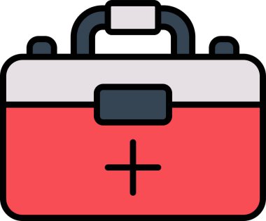 İlk yardım kiti vektör illüstrasyonu