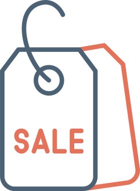 satış etiketi simgesi, vektör illüstrasyonu basit tasarım