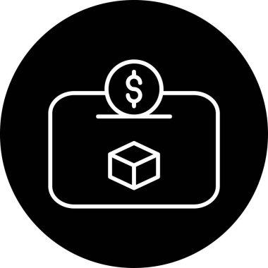 Depozito. Web simgesi basit illüstrasyon