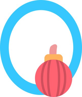 Küçük O harfi simgesi vektör illüstrasyonu 