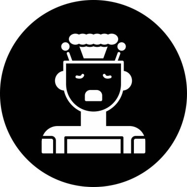 Yanmış web simgesi vektör illüstrasyonu