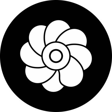 Oleander çiçeği. Web simgesi basit illüstrasyon 