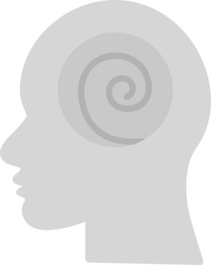 Halüsinasyon ağ ikonu vektör illüstrasyonu