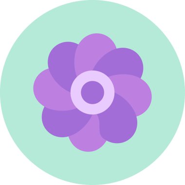 Oleander çiçeği. Web simgesi basit illüstrasyon 