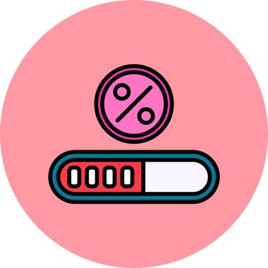 Basit yükleme simgesi, vektör illüstrasyonu