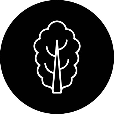 Ağaç. Web simgesi basit illüstrasyon 