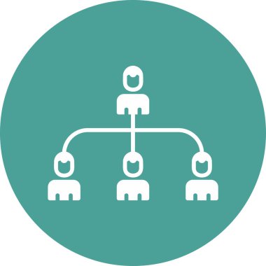 hiyerarşi. Web simgesi basit illüstrasyon