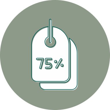 İndirim etiketi vektör illüstrasyonu 