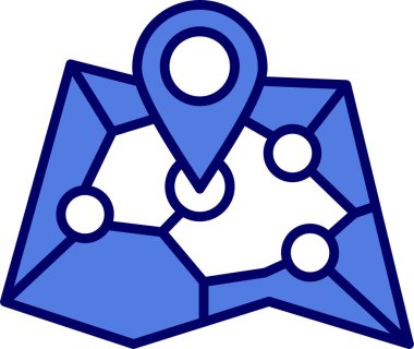 harita pin ikonu vektör illüstrasyonu 