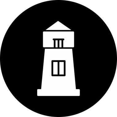 Deniz feneri web simge vektör çizim