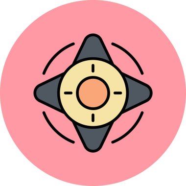 Windrose simge vektör resimlemesini pusula