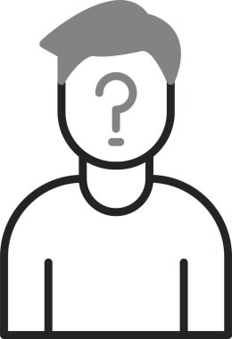 Anonim Web simgesi vektör illüstrasyonu