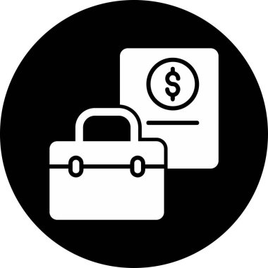 Portföy web simgesi vektör illüstrasyonu