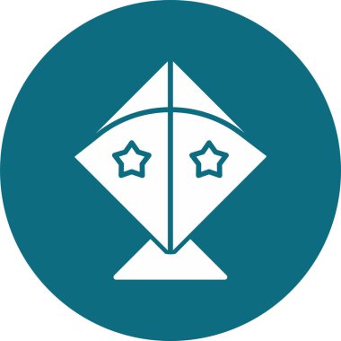 Uçurtma simgesi vektör çizimi