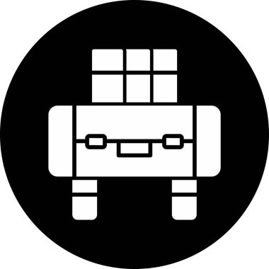 Bir tablo simgesinin vektör illüstrasyonu