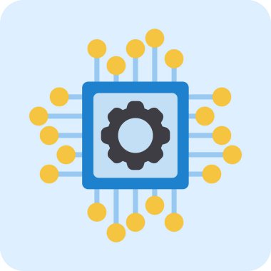 Çip simgesi vektör illüstrasyon tasarımı