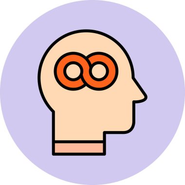 Felsefe web simgesi vektör illüstrasyonu