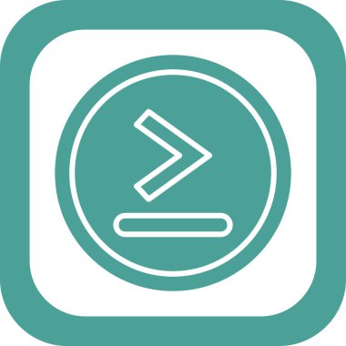 Simge simgesinden daha büyük, vektör illüstrasyonu basit tasarım