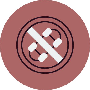 Kaykay ikonu yok. resimleme tasarımı