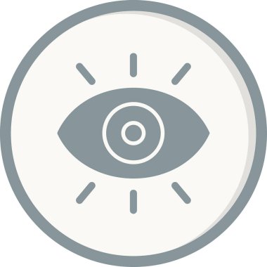 Göz düzlüğü simgesi, vektör çizimi 