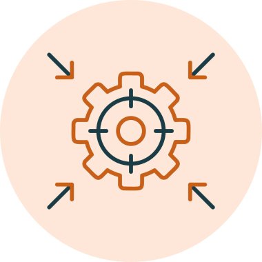 hedef simge, vektör illüstrasyonu basit tasarım