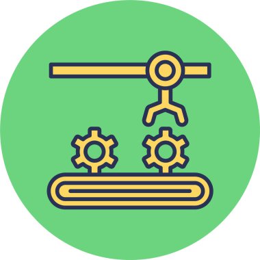 Taşıyıcı Şerit web simgesi, vektör illüstrasyonu