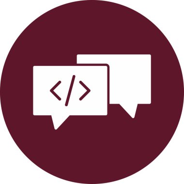 Sohbet mesajı vektör illüstrasyonu