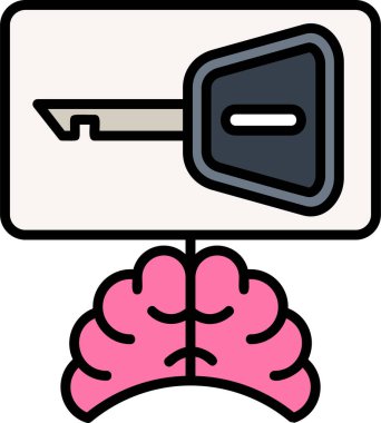 anahtar web simge vektör çizim 