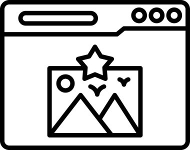 En sevdiği işaret. Web simgesi basit tasarım