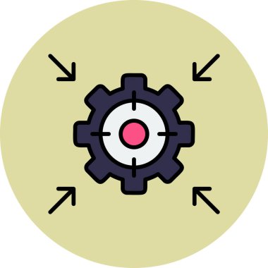 hedef simge, vektör illüstrasyonu basit tasarım