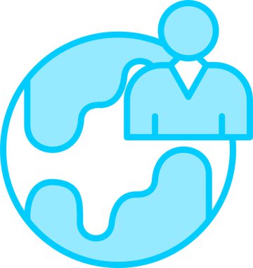 Yeryüzü ikon vektör illüstrasyonu