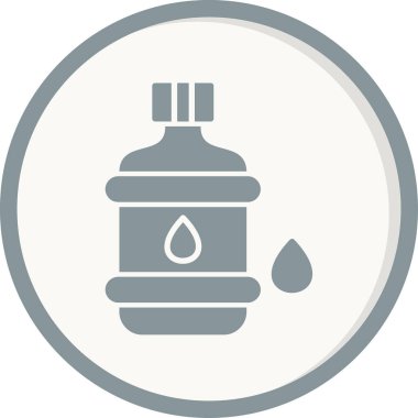 Su. Web simgesi basit illüstrasyon