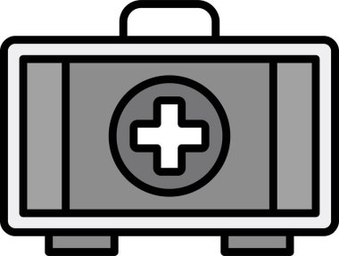 İlk yardım kiti vektör illüstrasyonu