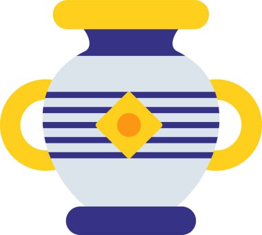 Vazo. Web simgesi basit illüstrasyon